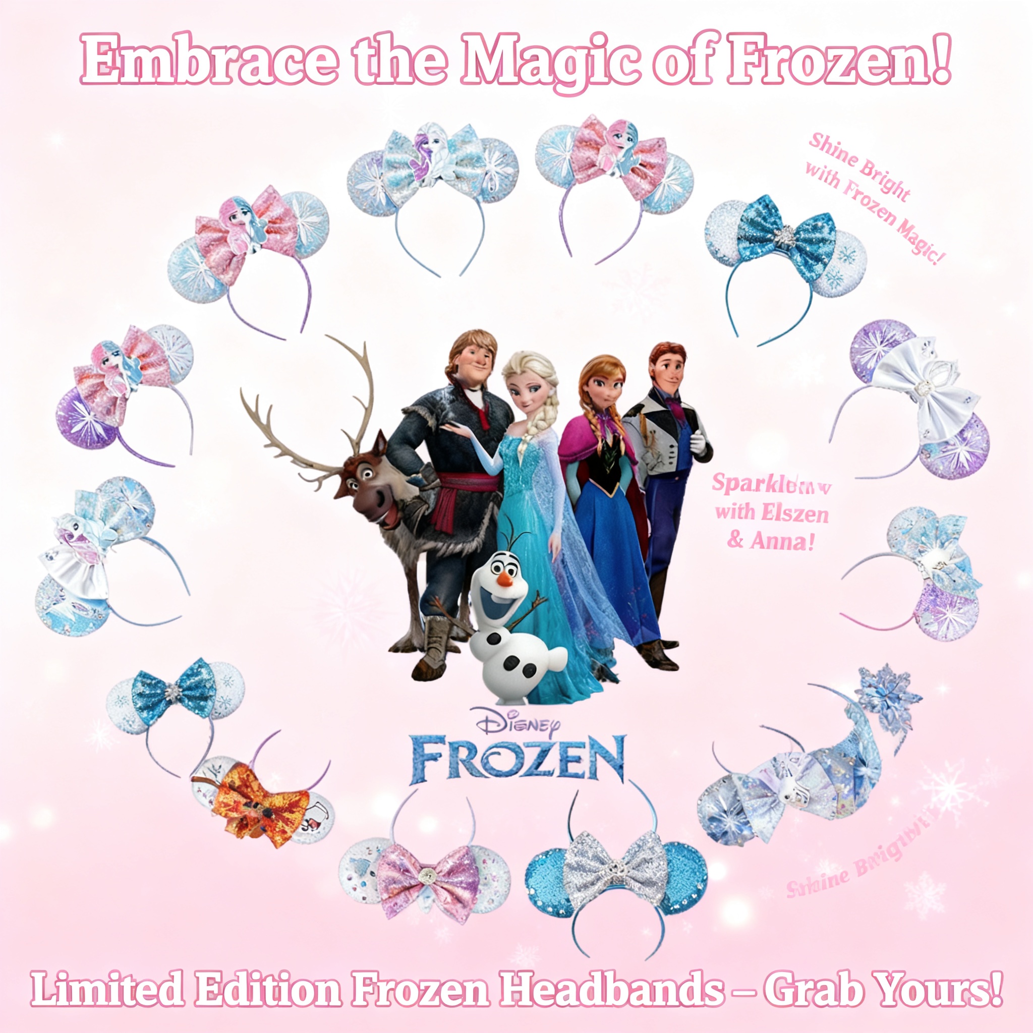 Tech Hair Accessories - Disney Frozen Elsa Princess Anna Snowflake
