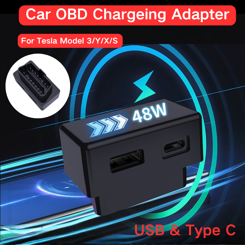 Type C Multiport Adapter - Premium Car OBD Charger Hub for
