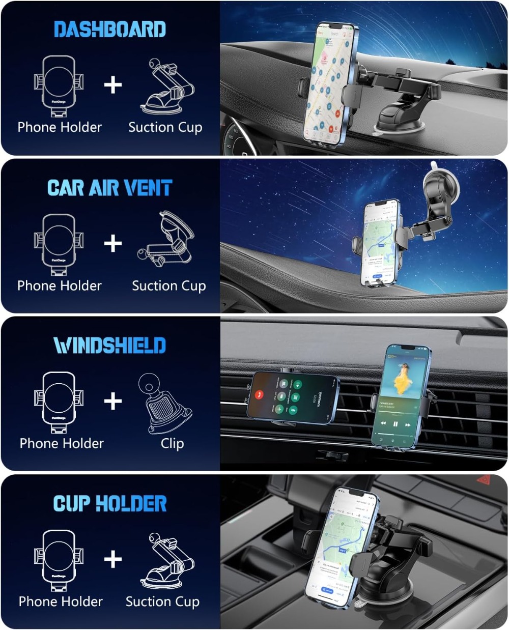 Wireless Car Charger, Fast Cha - Wireless Charger 3 In 1 ulasan dan harga