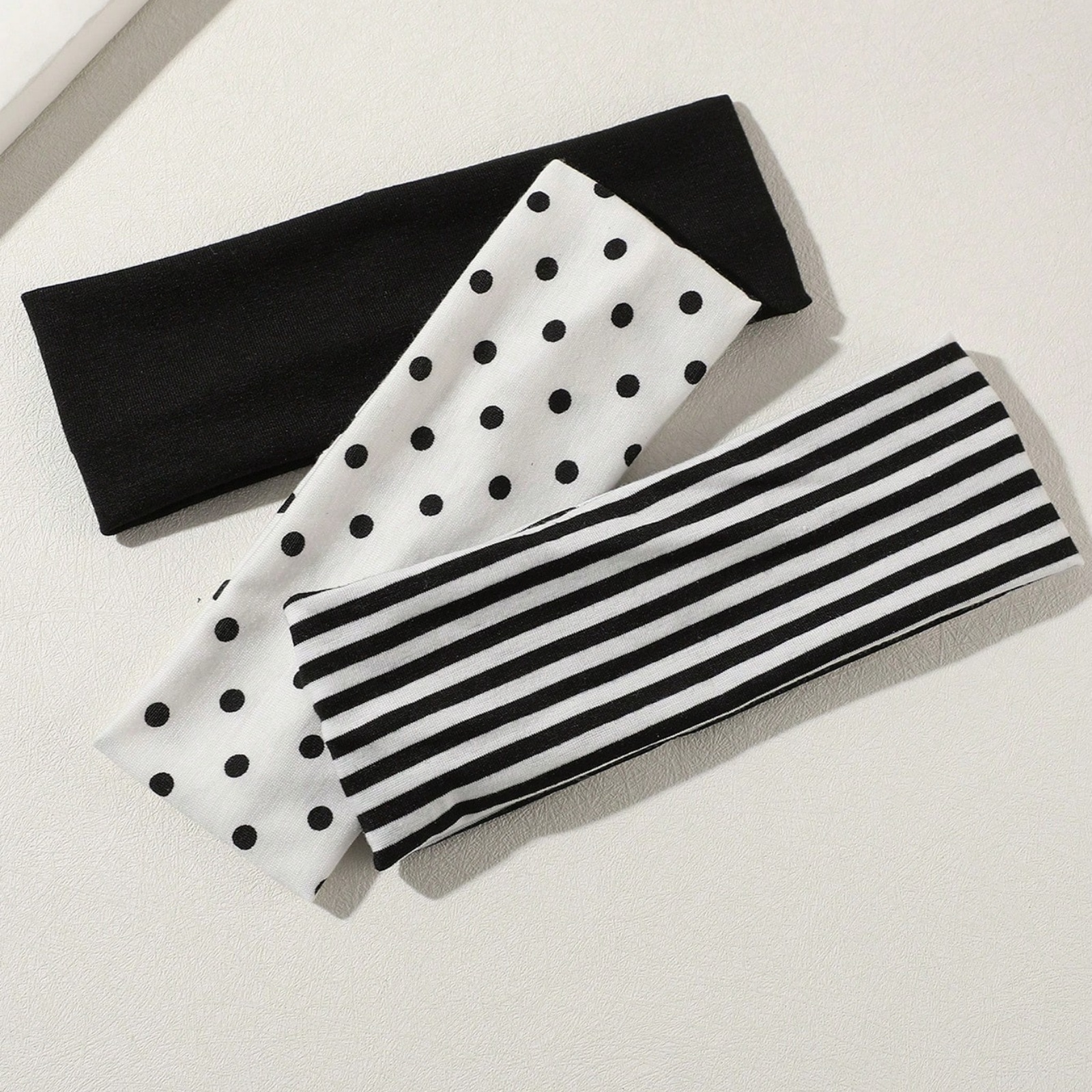 3Pcs Black & White Polka Dot S - Tech Accessories ulasan dan harga