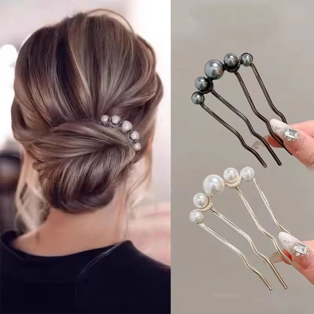 Korean U-Shaped Hair Sticks Co - Tech Hair Accessories ulasan dan harga