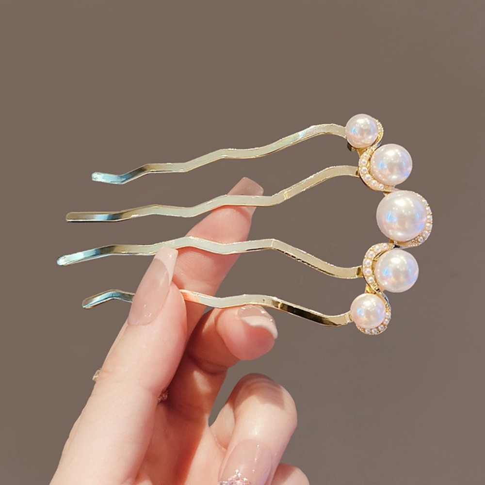 Korean U-Shaped Hair Sticks Co - Tech Hair Accessories ulasan dan harga