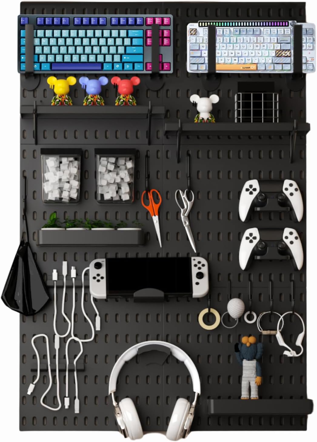 Peg Board Wall Organizer for G - Tech Accessories Images ulasan dan harga