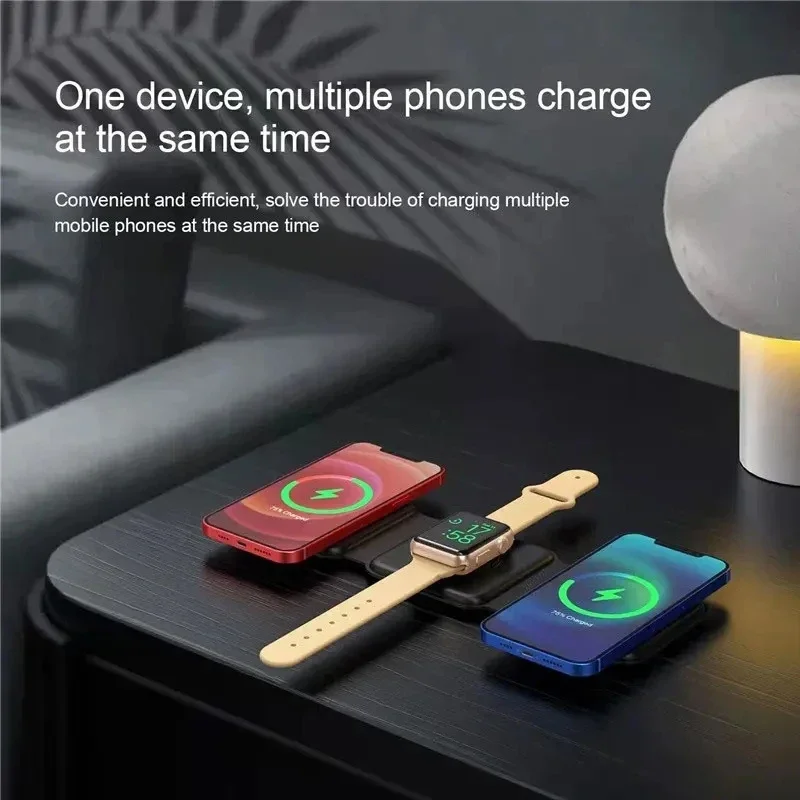 3 In 1 Magnetic Portable Wirel - Wireless Charger 3 In 1 ulasan dan harga