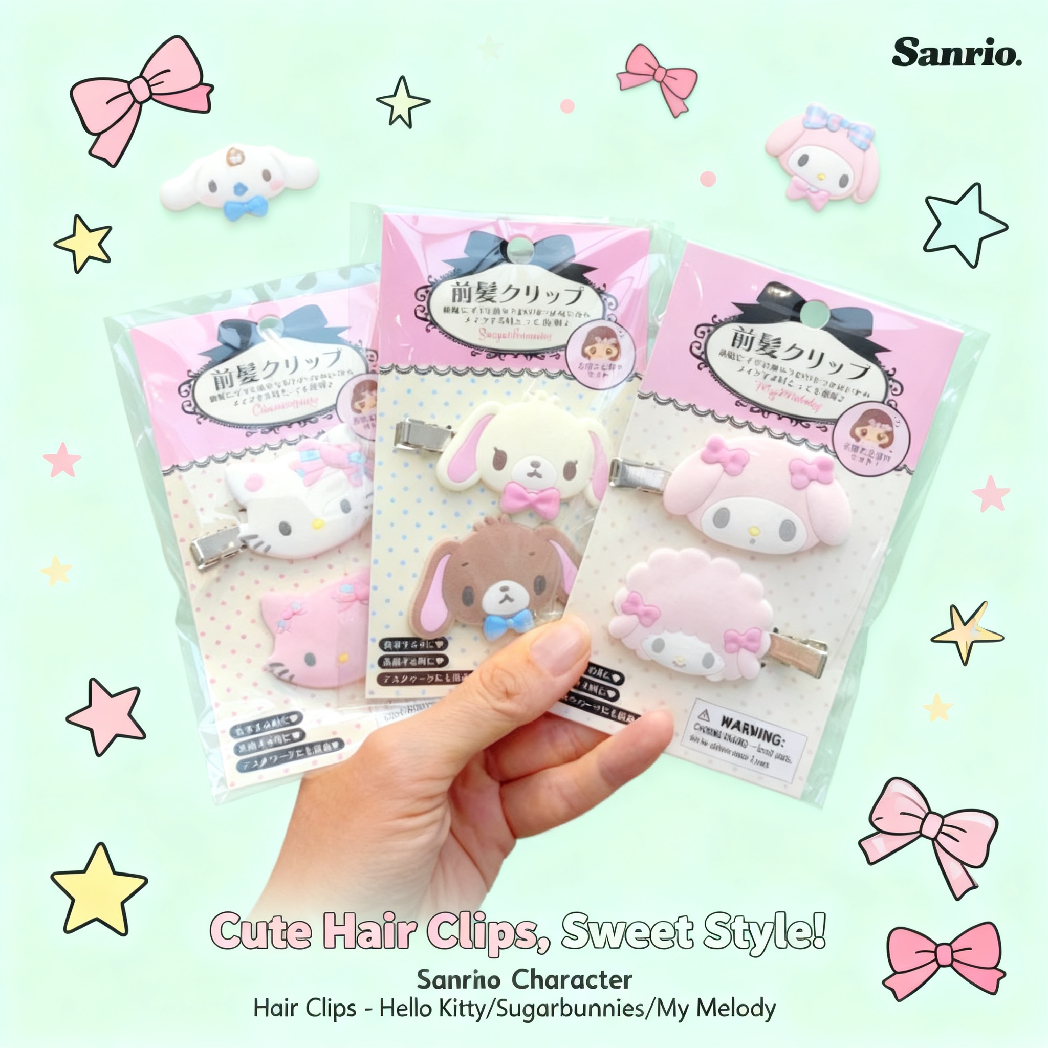 Kawaii Sugarbunnies Hairpin Ca - Tech Hair Accessories ulasan dan harga