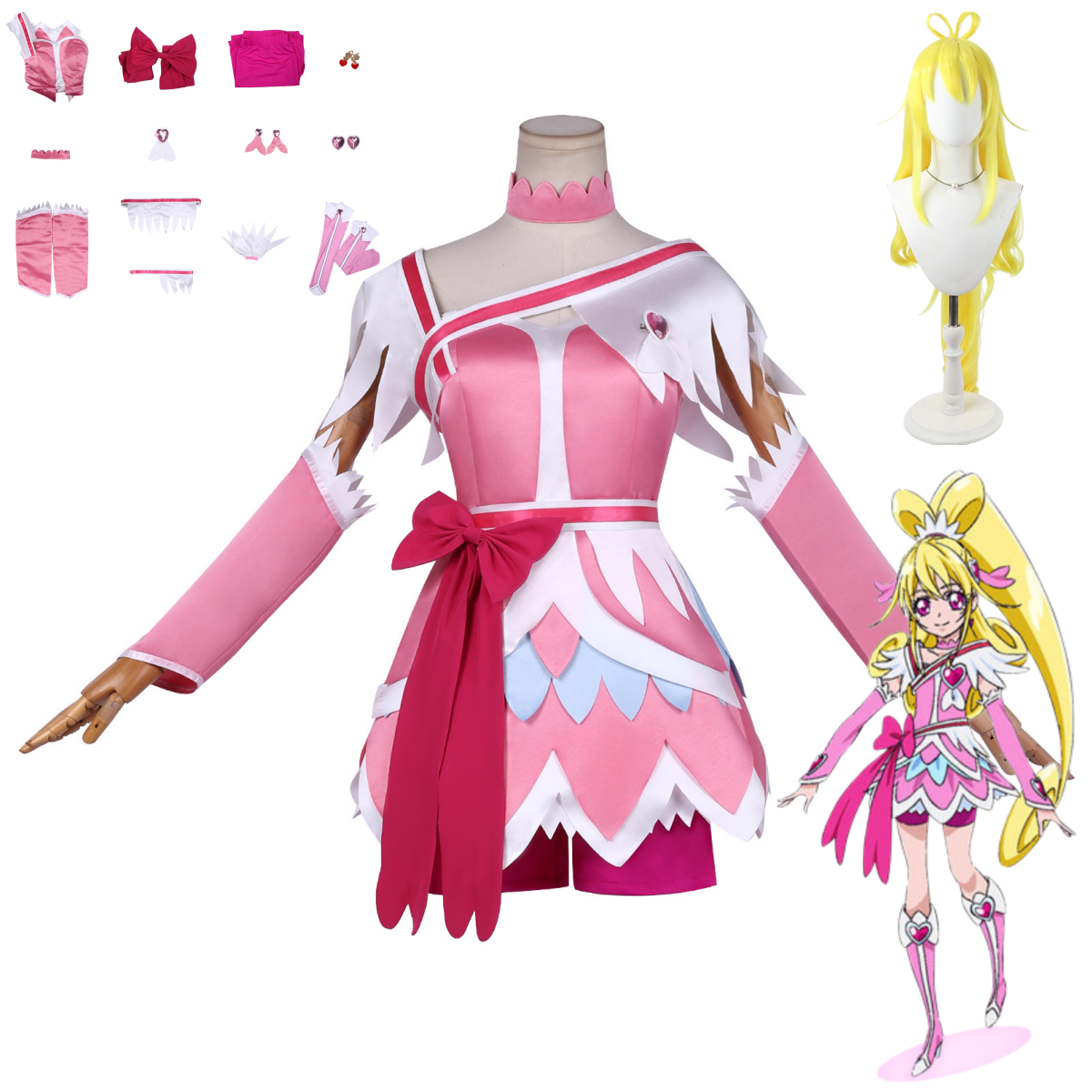 Anime Doki Doki! PreCure Cure  - Tech Hair Accessories ulasan dan harga