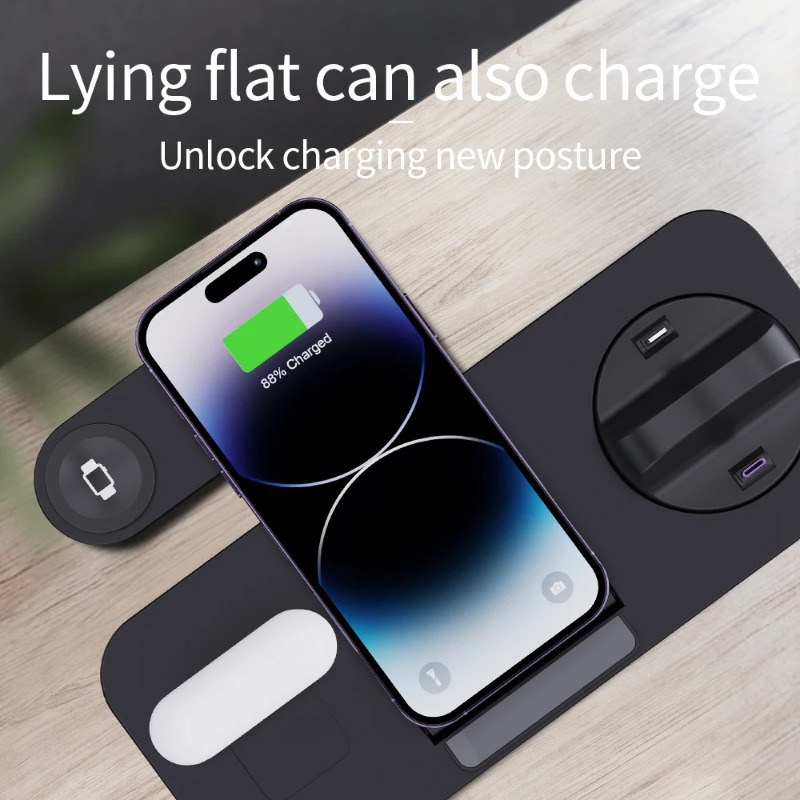3 in 1 Wireless Charger Stand  - Wireless Charger 3 In 1 ulasan dan harga