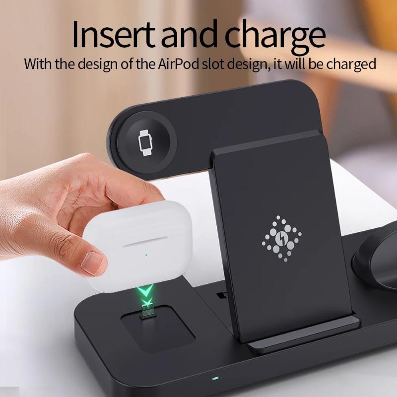 3 in 1 Wireless Charger Stand  - Wireless Charger 3 In 1 ulasan dan harga