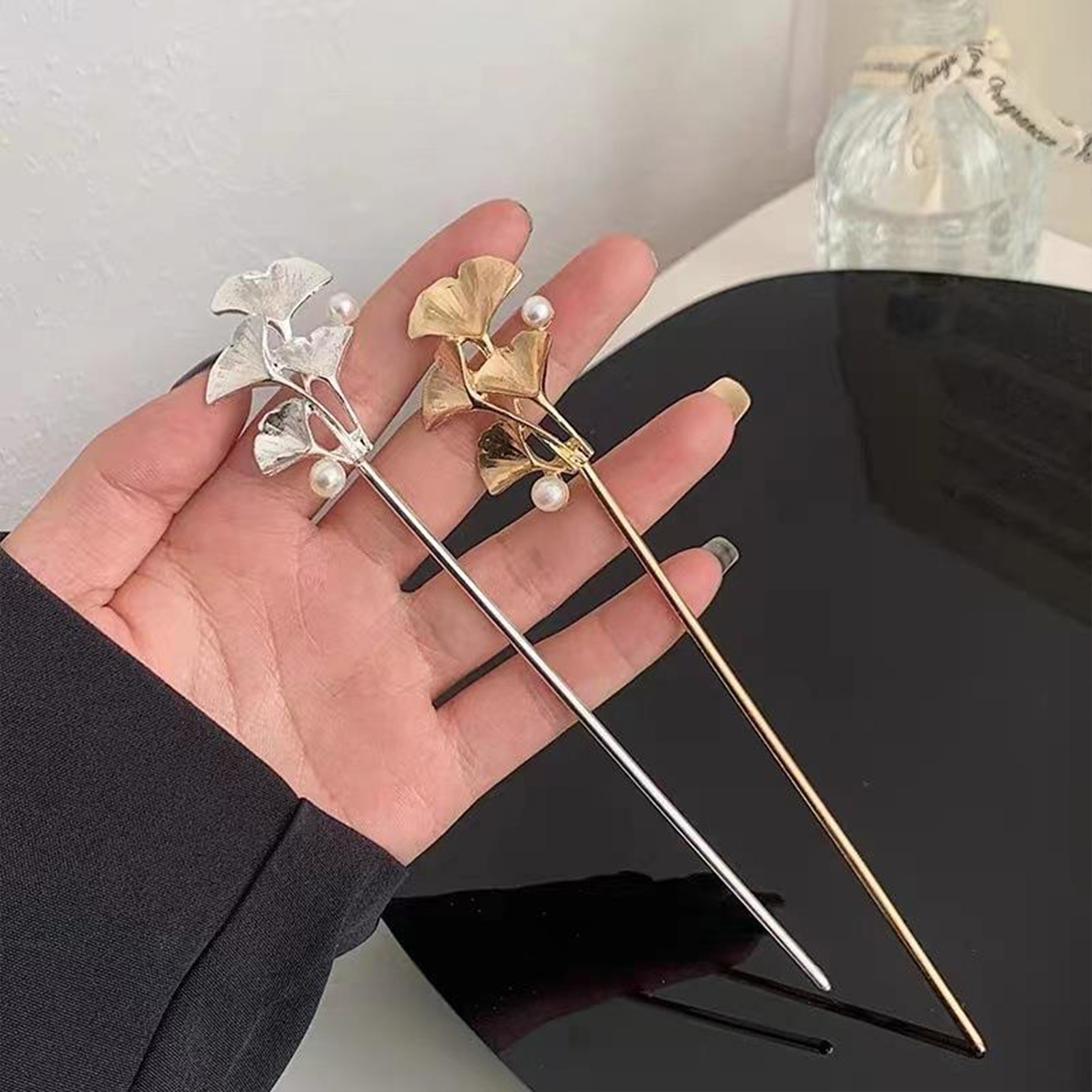 Ginkgo Leaf Hair Stick For Wom - Tech Hair Accessories ulasan dan harga