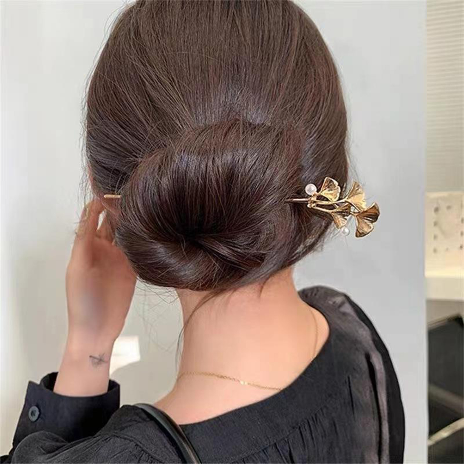 Ginkgo Leaf Hair Stick For Wom - Tech Hair Accessories ulasan dan harga