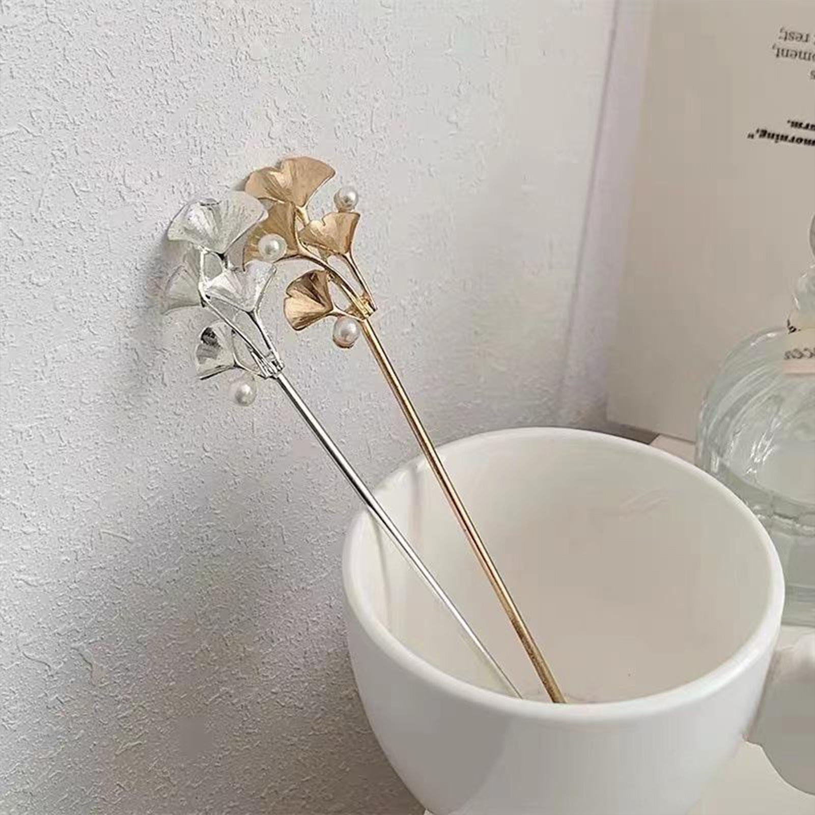 Ginkgo Leaf Hair Stick For Wom - Tech Hair Accessories ulasan dan harga