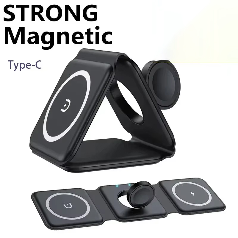 3 in 1 Magnetic Portable Wirel - Wireless Charger 3 In 1 ulasan dan harga