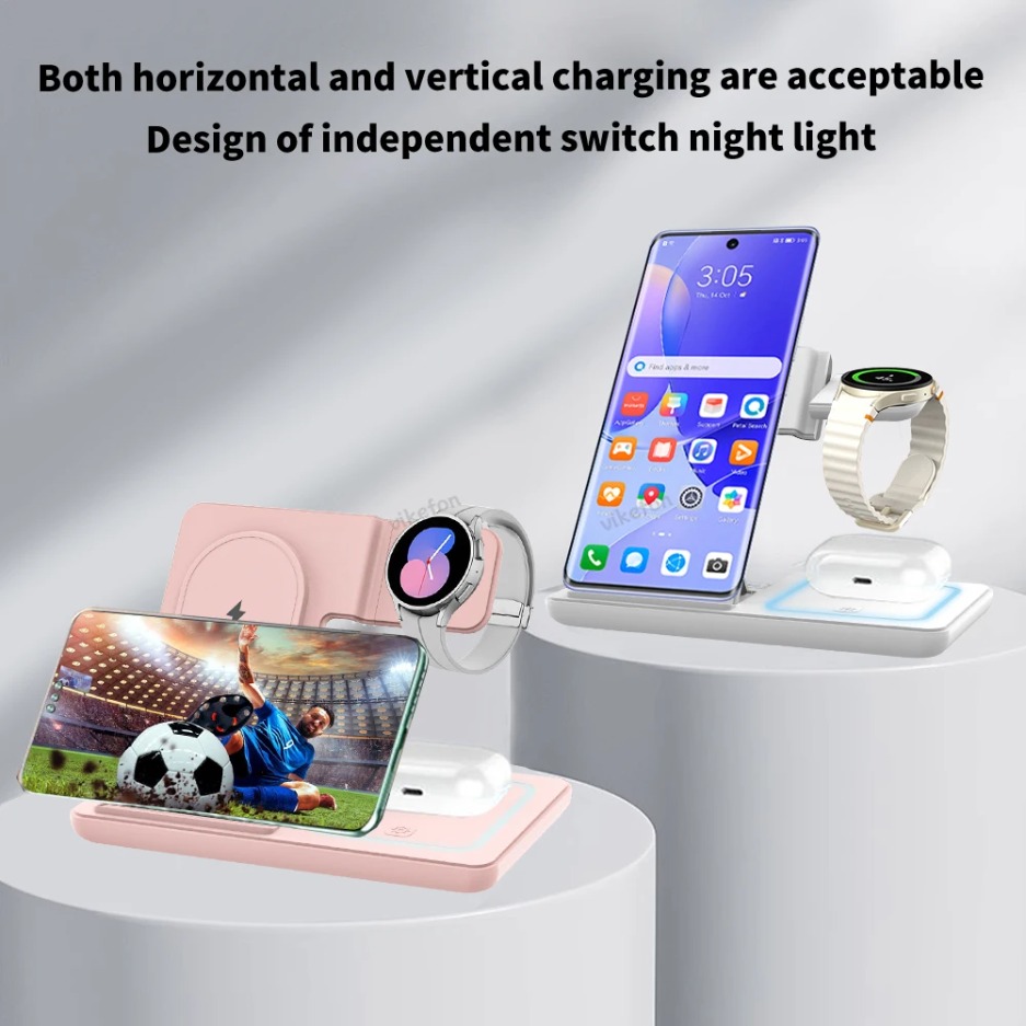 3 In 1 Foldable Wireless Charg - Wireless Charger 3 In 1 ulasan dan harga